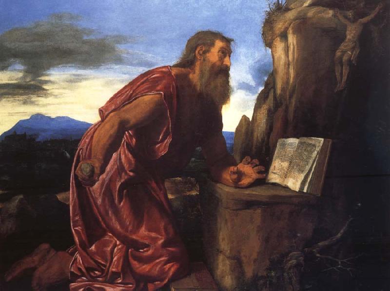 SAVOLDO, Giovanni Girolamo Saint Jerome France oil painting art